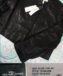 black leather jacket​