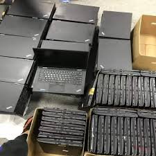 pallets of laptops